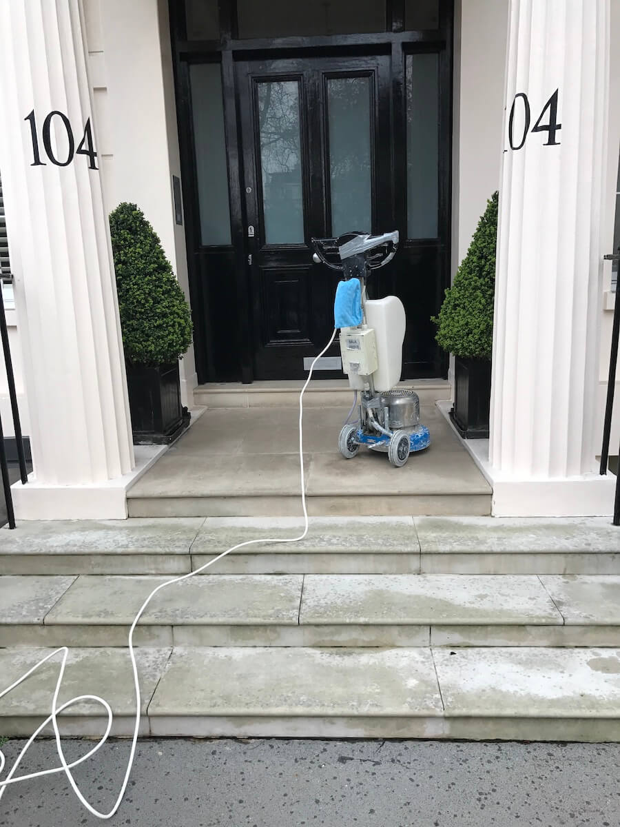 PORTLAND STONE STAIRS Before